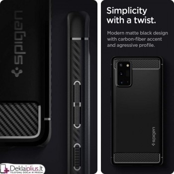 Spigen rugged armor guminis dėklas (Samsung Note 20)